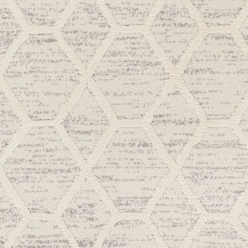 Norah Scandi Geometric High Pile Ivory/Grey Rug - Image 7