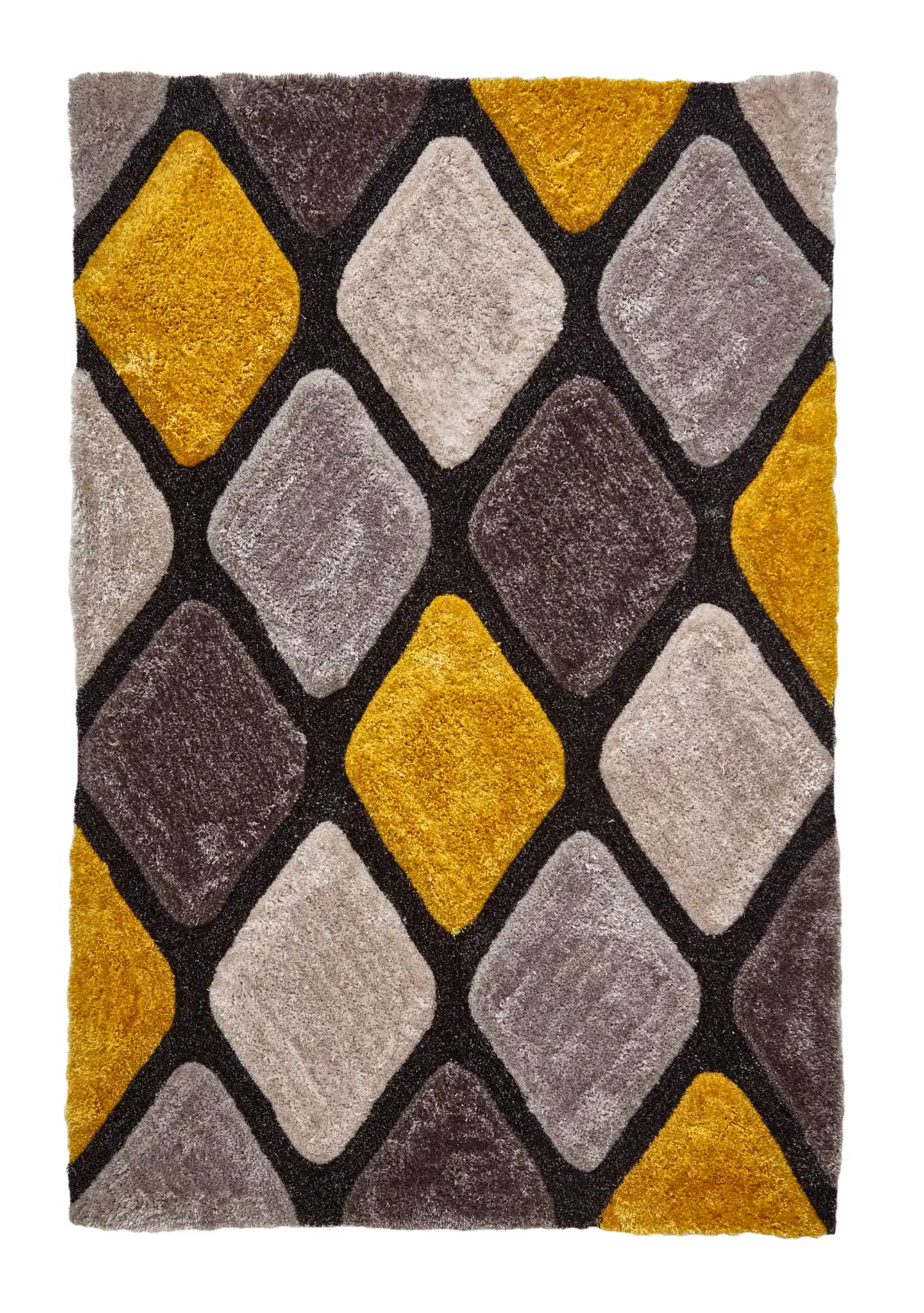 Noble House 9247 Grey Yellow Rug - Image 3