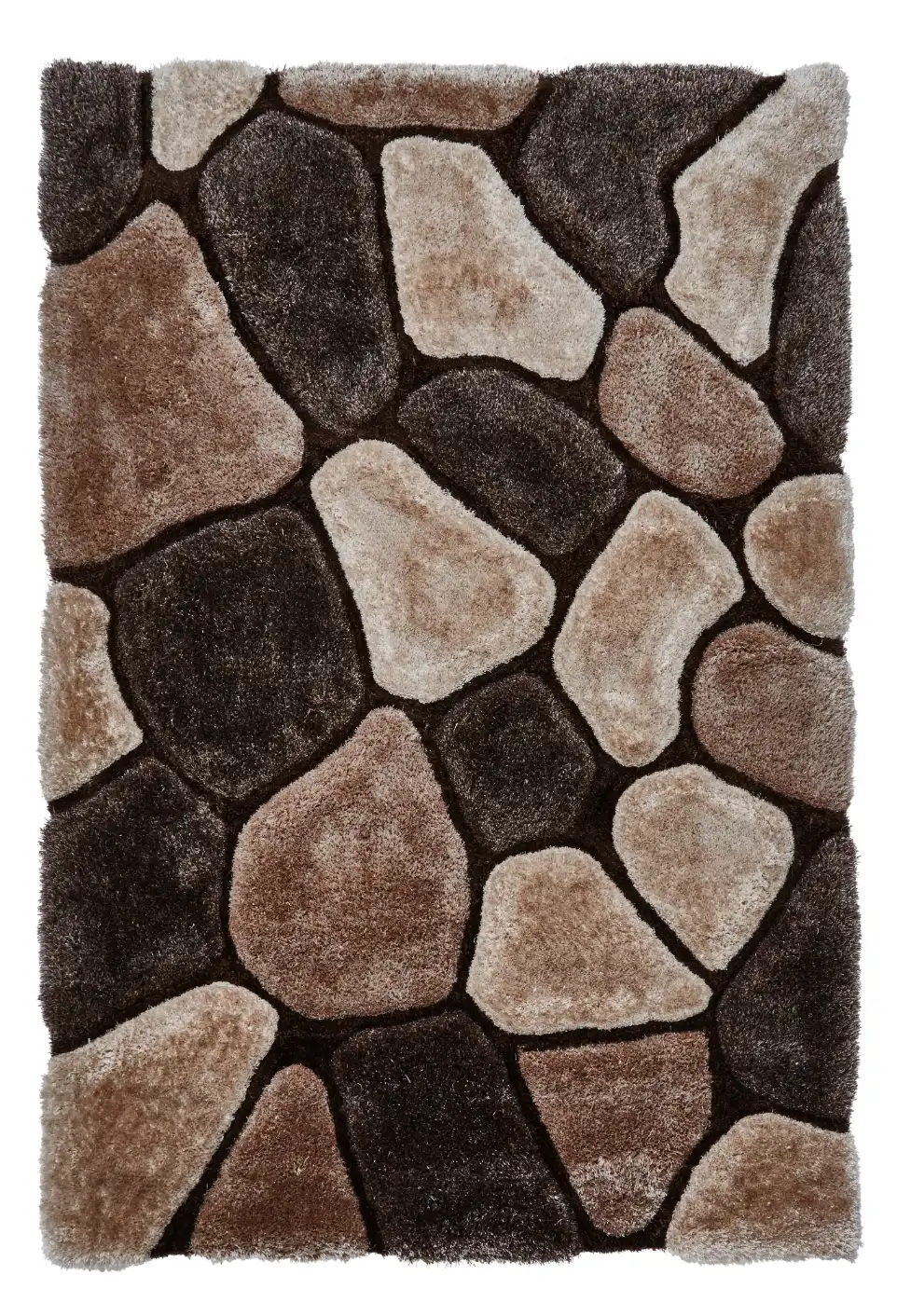 Noble House Pebbles 5858 Beige Brown Rug - Image 3