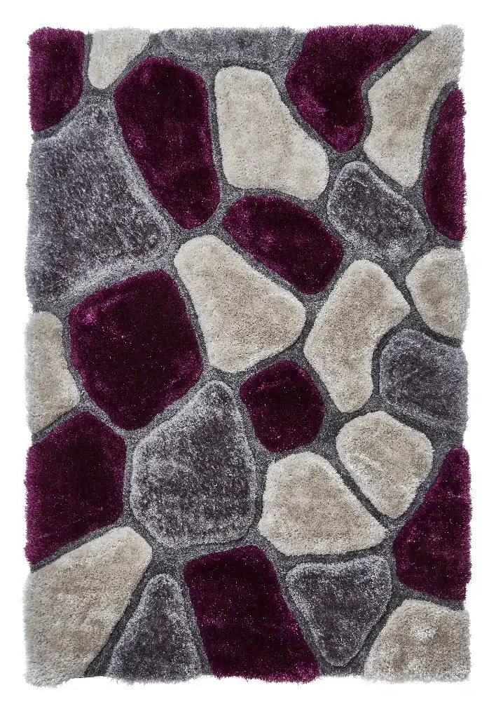 Noble House Pebbles 5858 Grey Purple Rug - Image 3