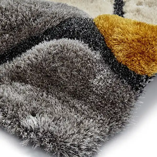 Noble House Pebbles 5858 Grey Yellow Rug - Image 2