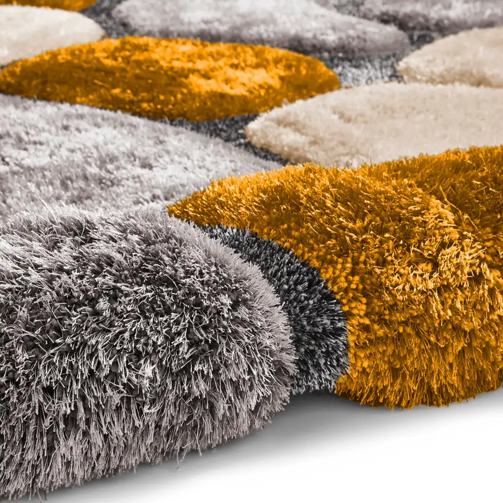 Noble House Pebbles 5858 Grey Yellow Rug - Image 5