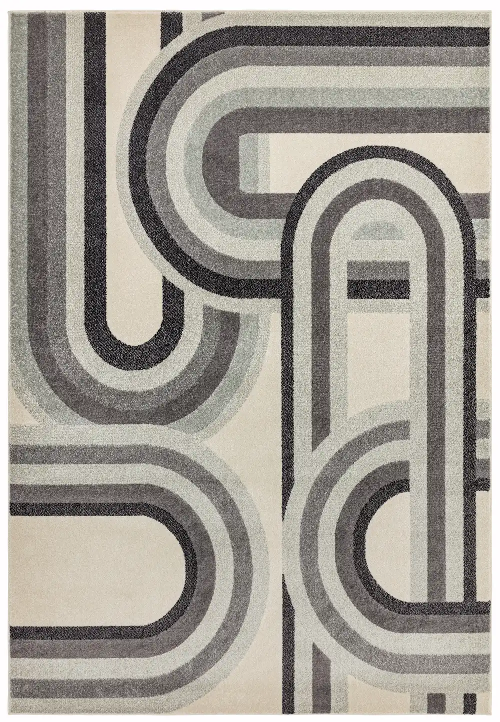 Nova NV29 Retro Grey Rug - Image 2