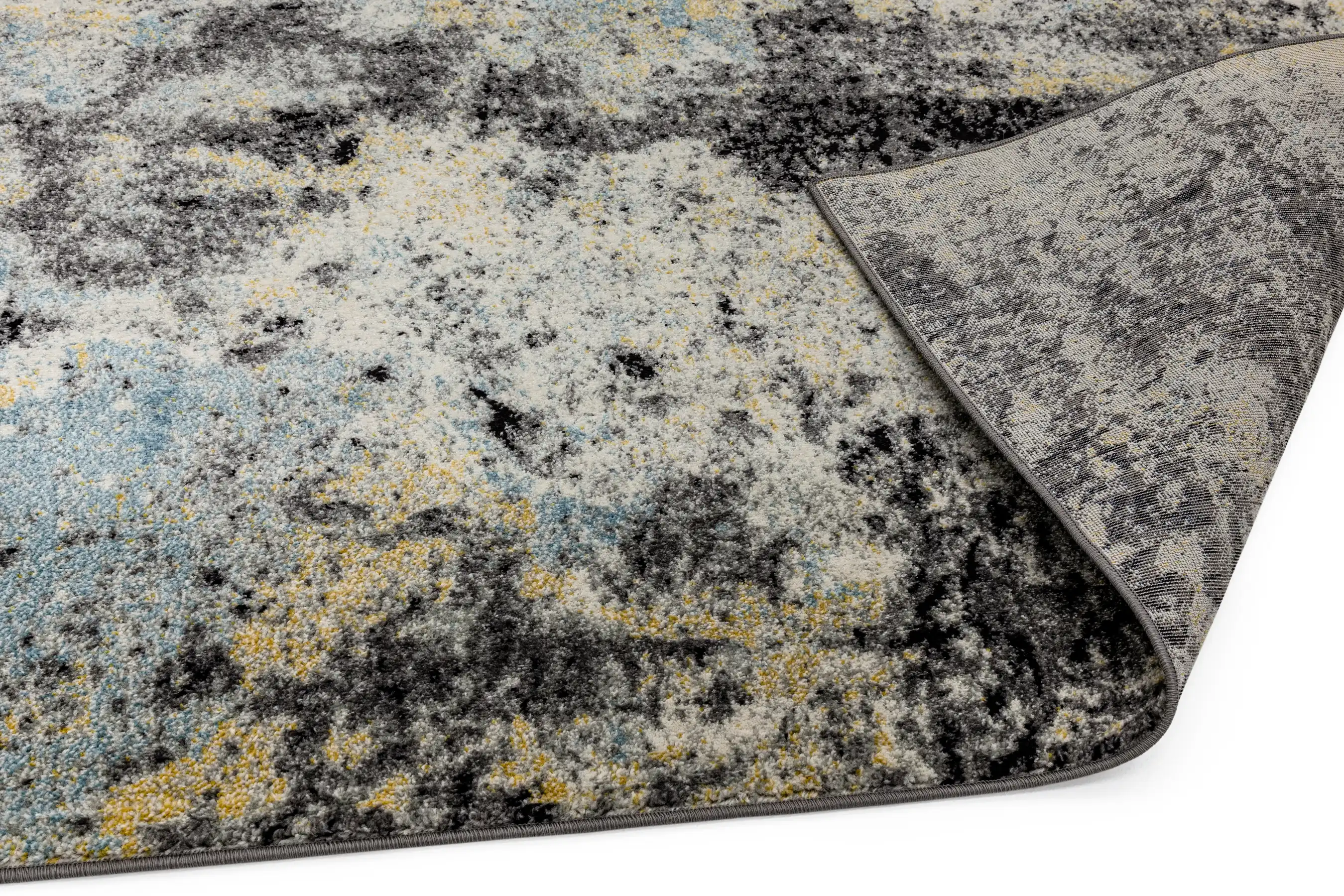 Nova NV32 Abstract Blue Rug - Image 4