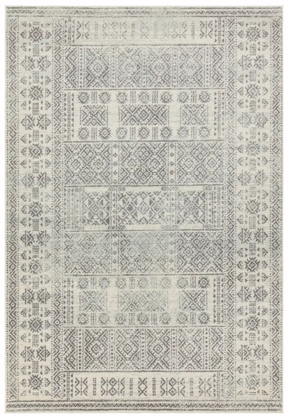 Nova NV33 Tribal Grey Rug - Image 2