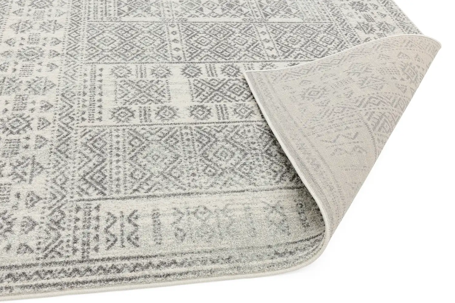 Nova NV33 Tribal Grey Rug - Image 4