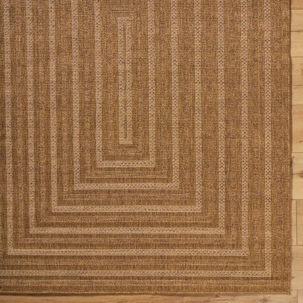 Nymphi In- & Outdoor Jute-Look Brown/Tan Rug - Image 2