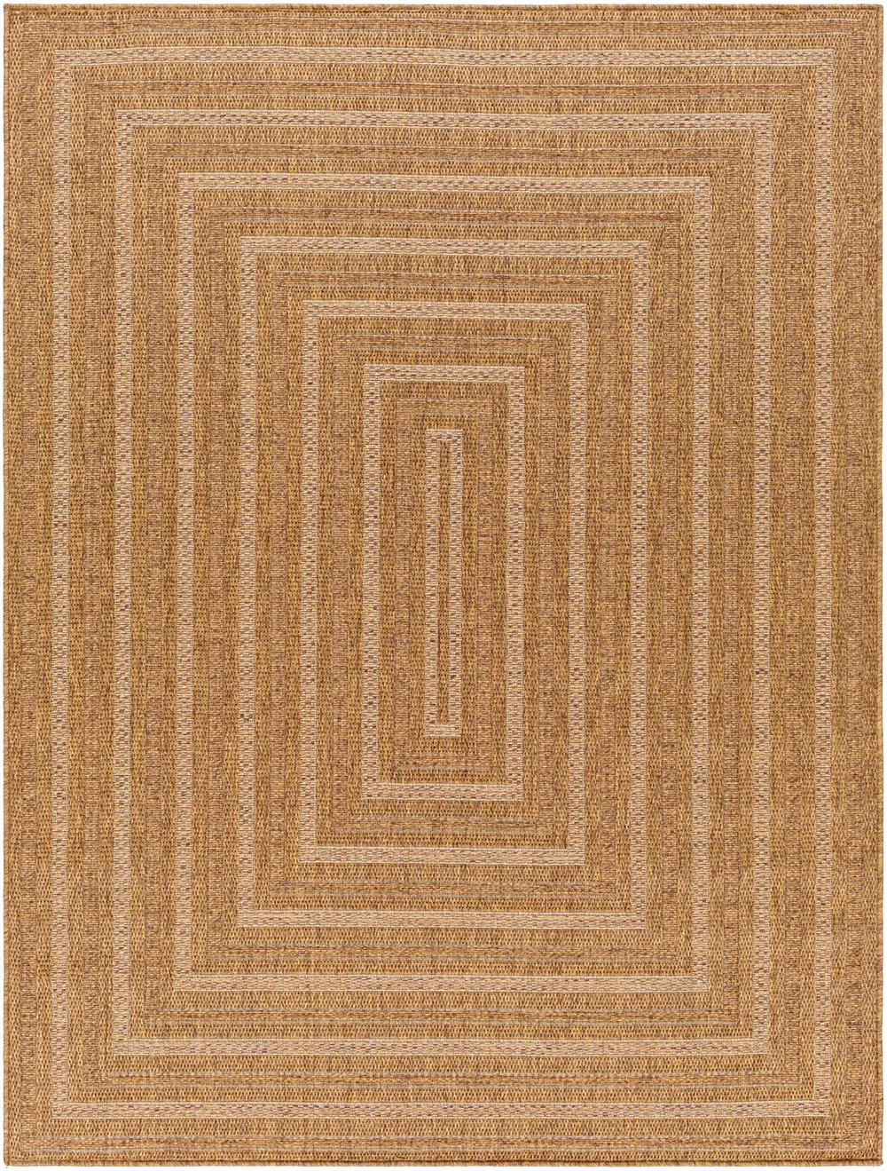 Nymphi In- & Outdoor Jute-Look Brown/Tan Rug - Image 5