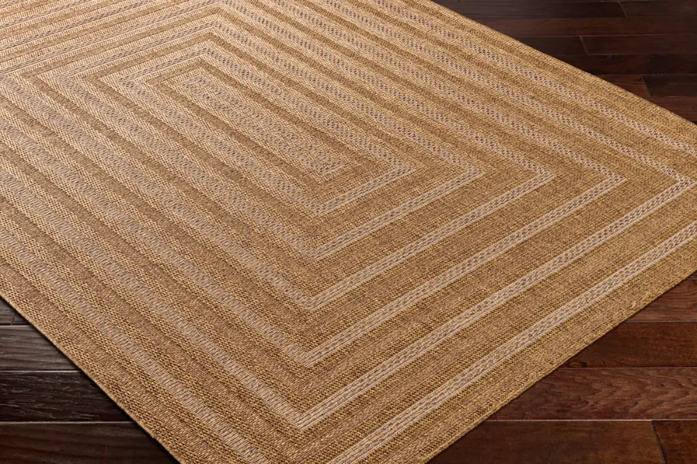 Nymphi In- & Outdoor Jute-Look Brown/Tan Rug - Image 6