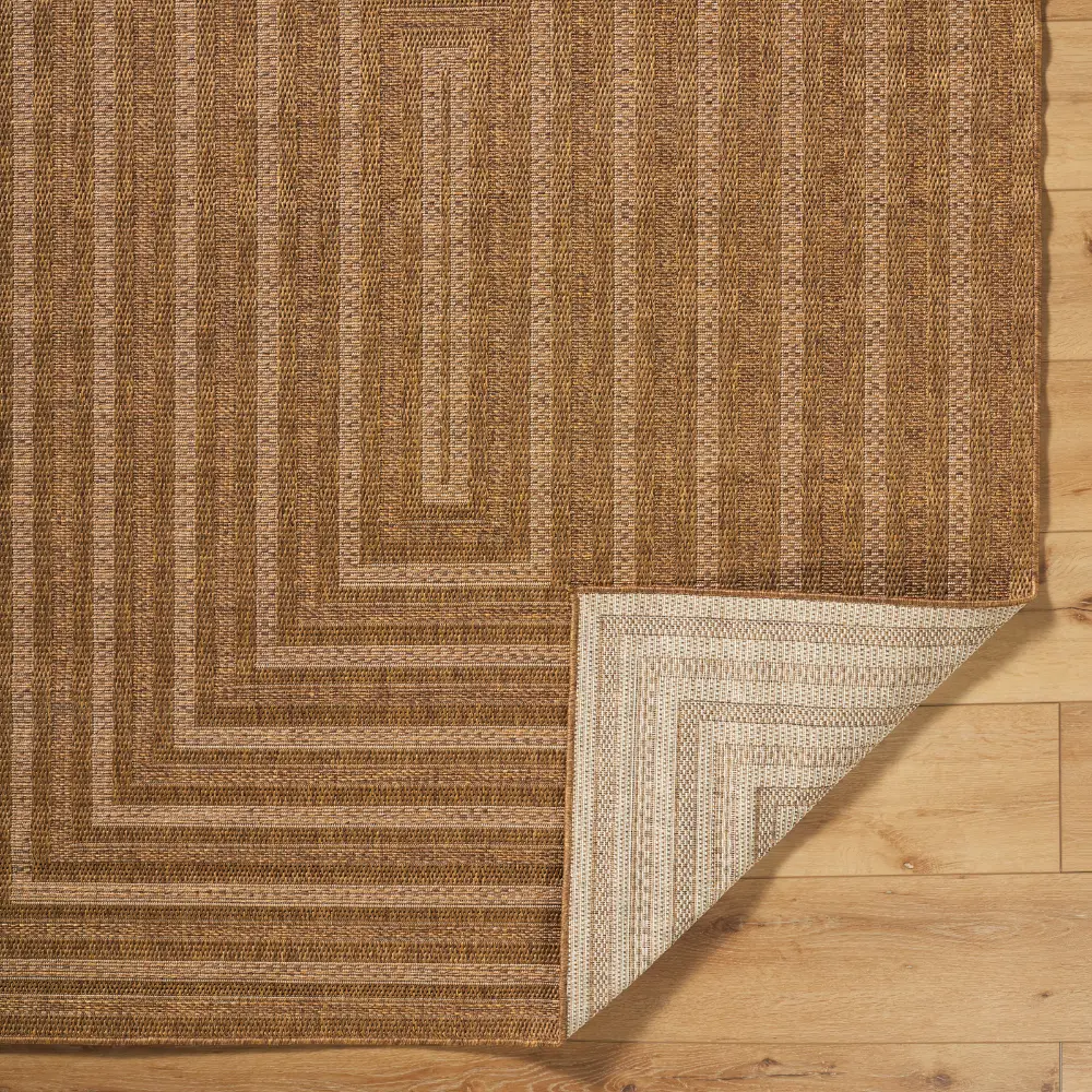 Nymphi In- & Outdoor Jute-Look Brown/Tan Rug - Image 7