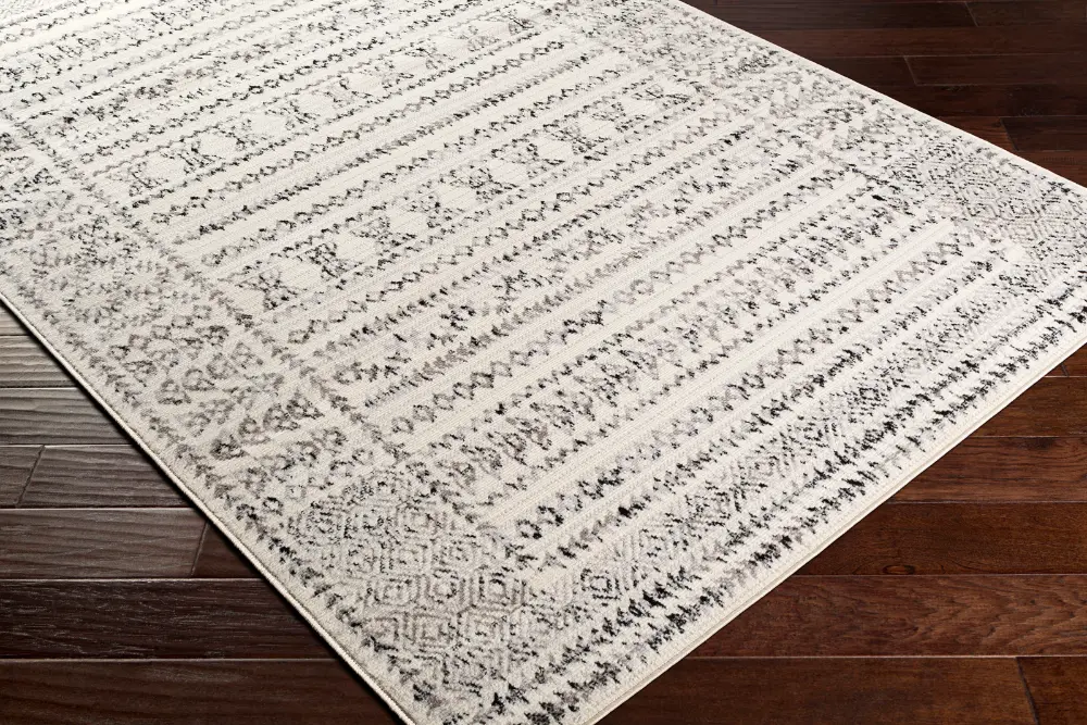 Olimpia Scandi Geometric Light Grey Rug - Image 3