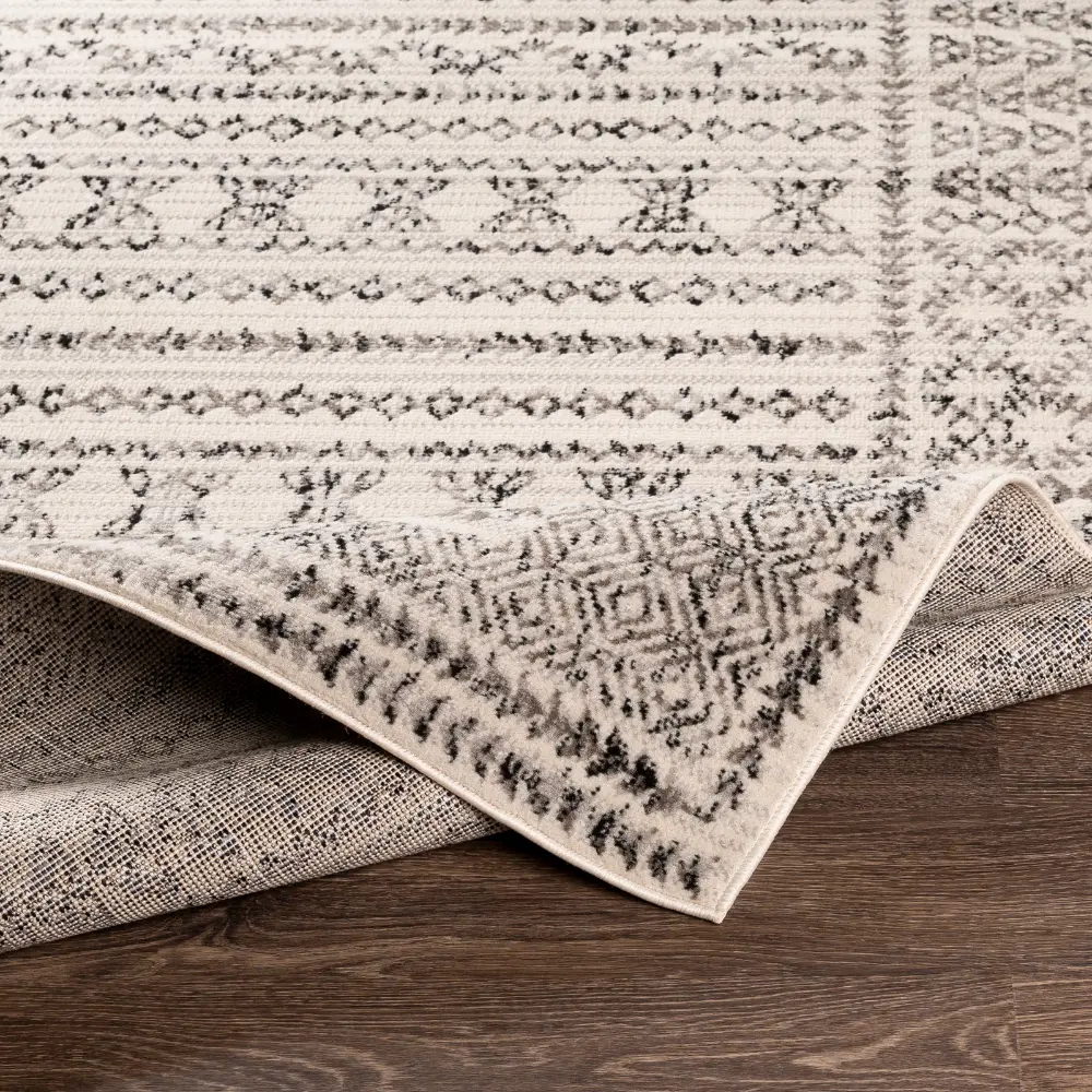 Olimpia Scandi Geometric Light Grey Rug - Image 4