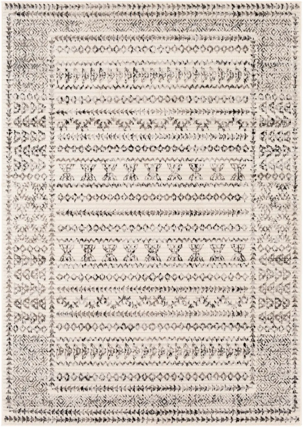 Olimpia Scandi Geometric Light Grey Rug - Image 5