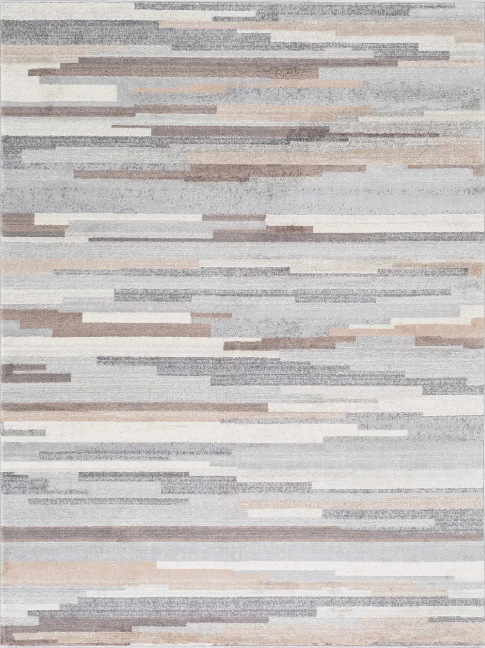 Olivia Scandi Modern Medium Grey/Tan/White Rug - Image 7