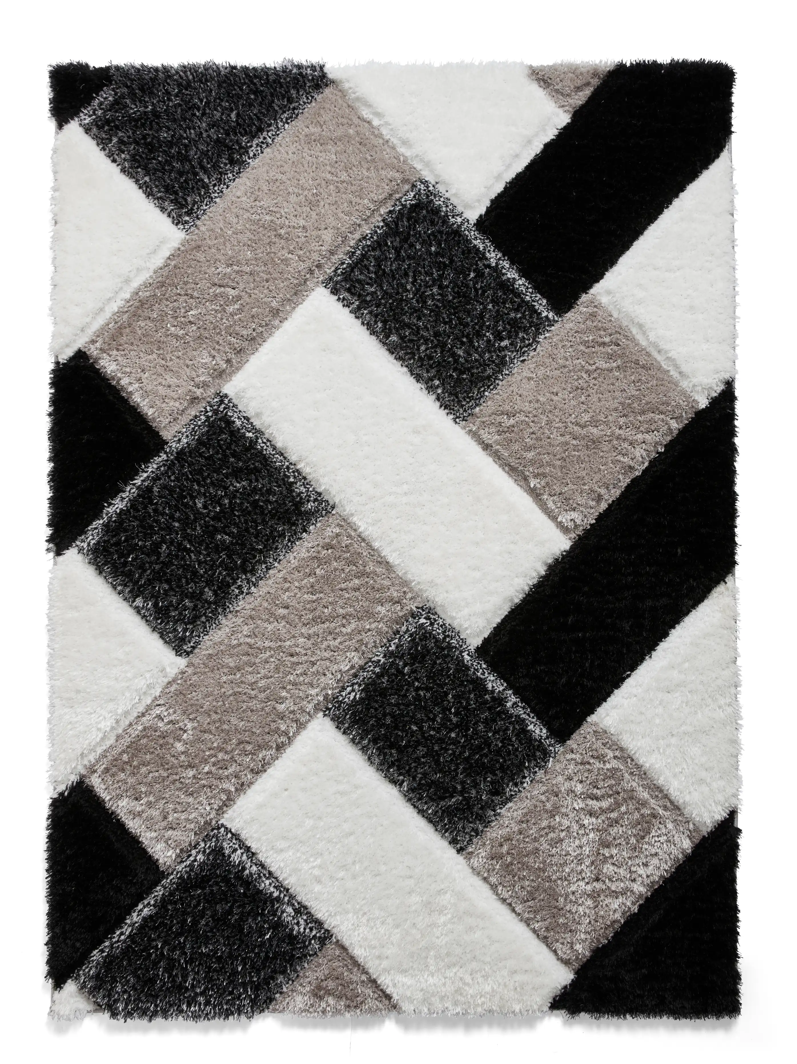 Olympia 2239 Black White Rug - Image 2
