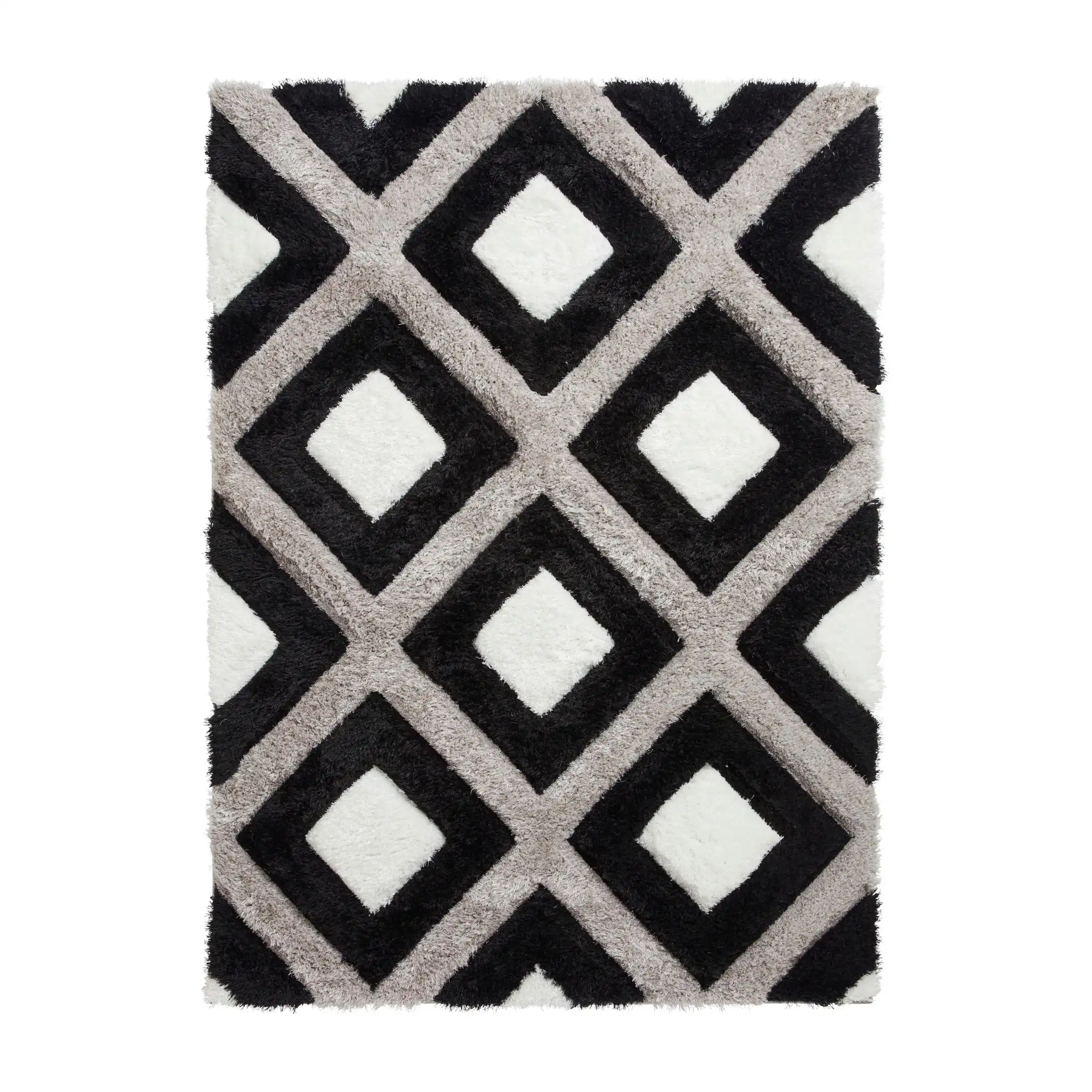 Olympia GR224 Black White Rug - Image 2
