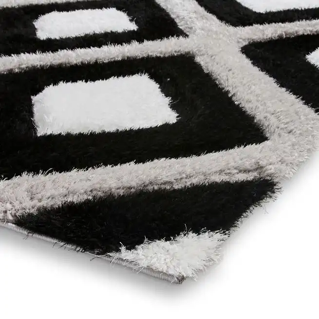 Olympia GR224 Black White Rug - Image 4