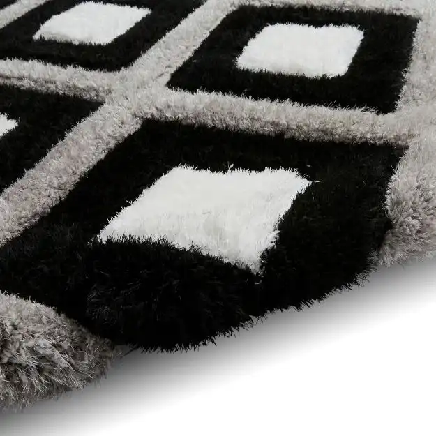 Olympia GR224 Black White Rug - Image 5