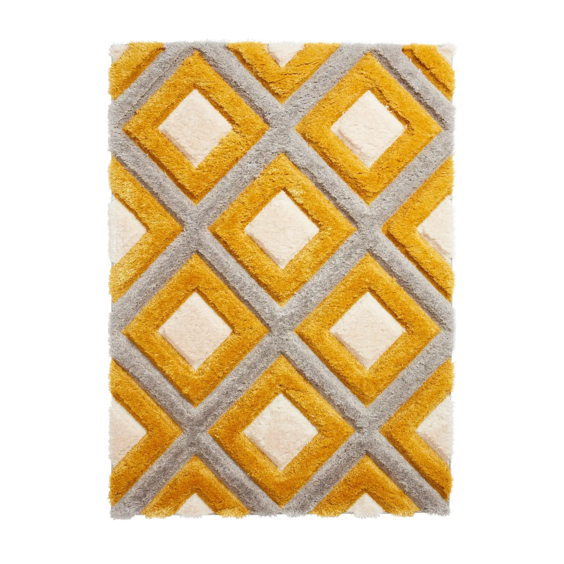 Olympia GR224 Grey Yellow Rug - Image 2