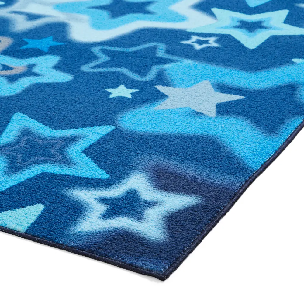 Catherine Lansfield Ombre Stars Blue - Washable - Image 3