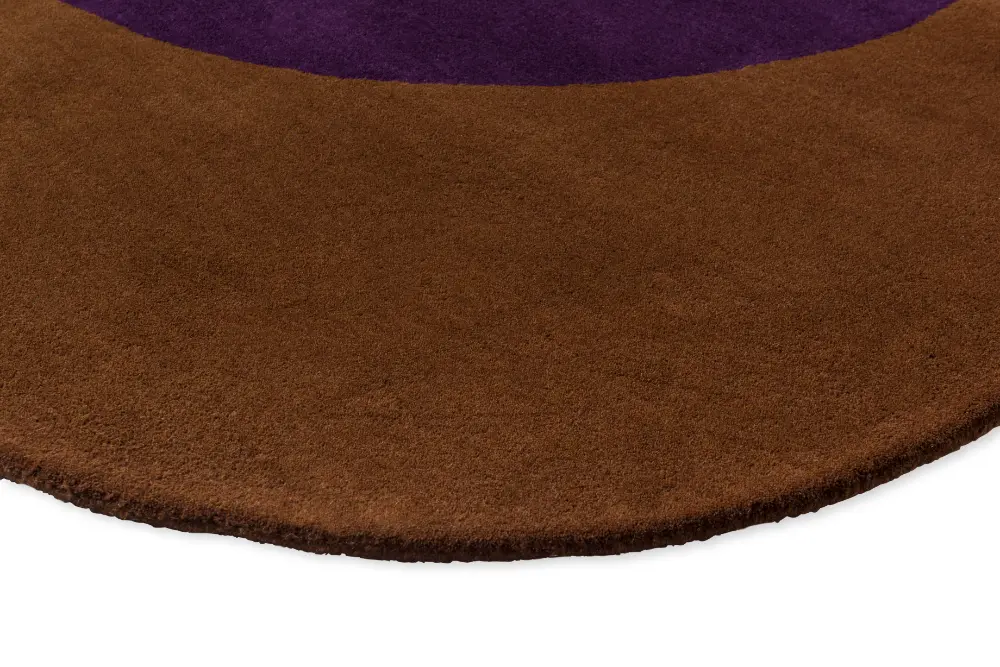 Orla Kiely Flower Spot Chestnut/Violet 158401 Rug - Image 4