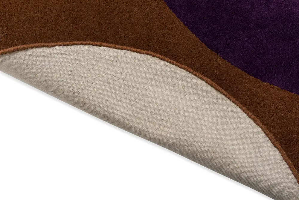 Orla Kiely Flower Spot Chestnut/Violet 158401 Rug - Image 5