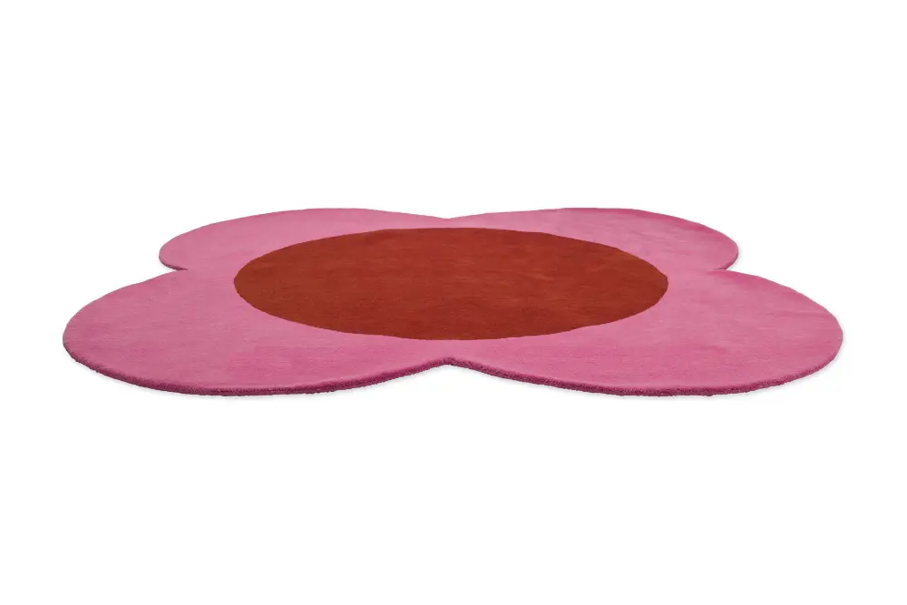 Orla Kiely Flower Spot Pink/Red 158400 Rug - Image 4