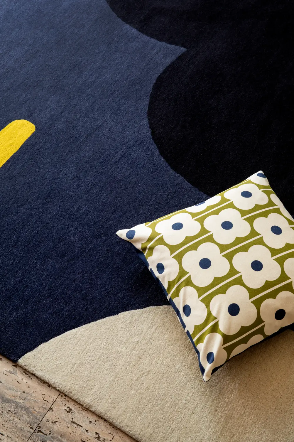 Orla Kiely Geo Flower Denim 060608 Rug - Image 3