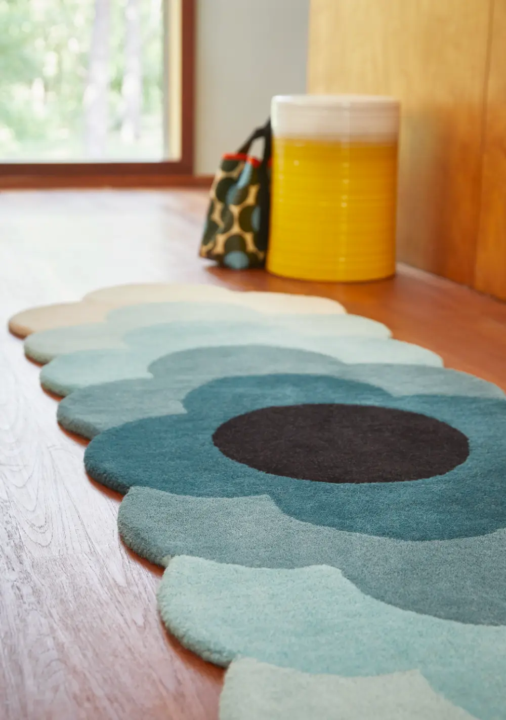 Orla Kiely Optical Flower Teal 061207 Rug