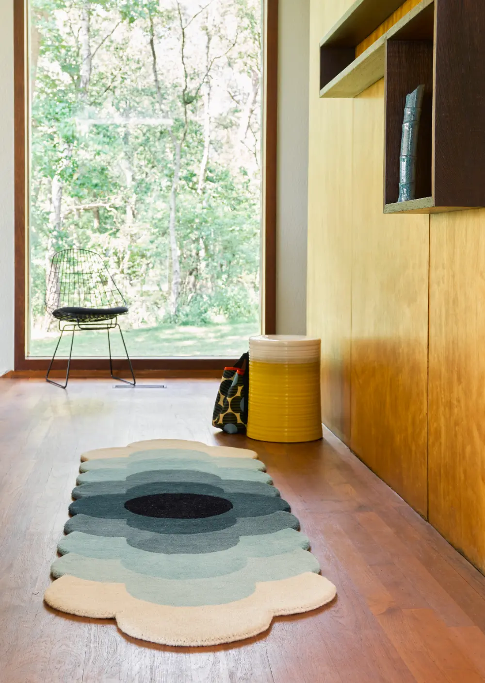 Orla Kiely Optical Flower Teal 061207 Rug - Image 2