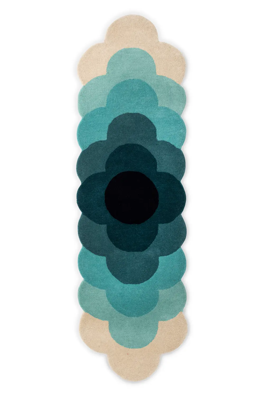 Orla Kiely Optical Flower Teal 061207 Rug - Image 5