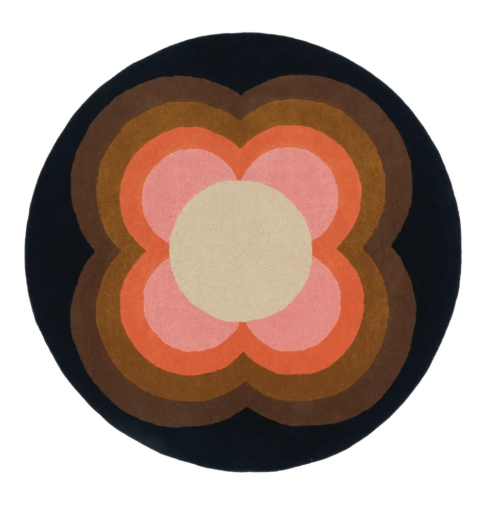 Orla Kiely Sunflower Pink 060005 Rug - Image 3