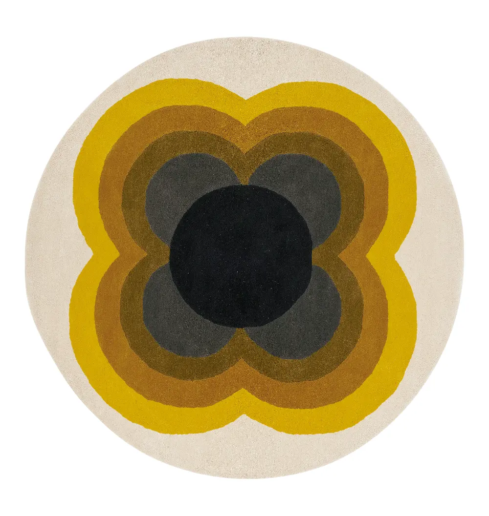 Orla Kiely Sunflower Yellow 060006 Rug - Image 3