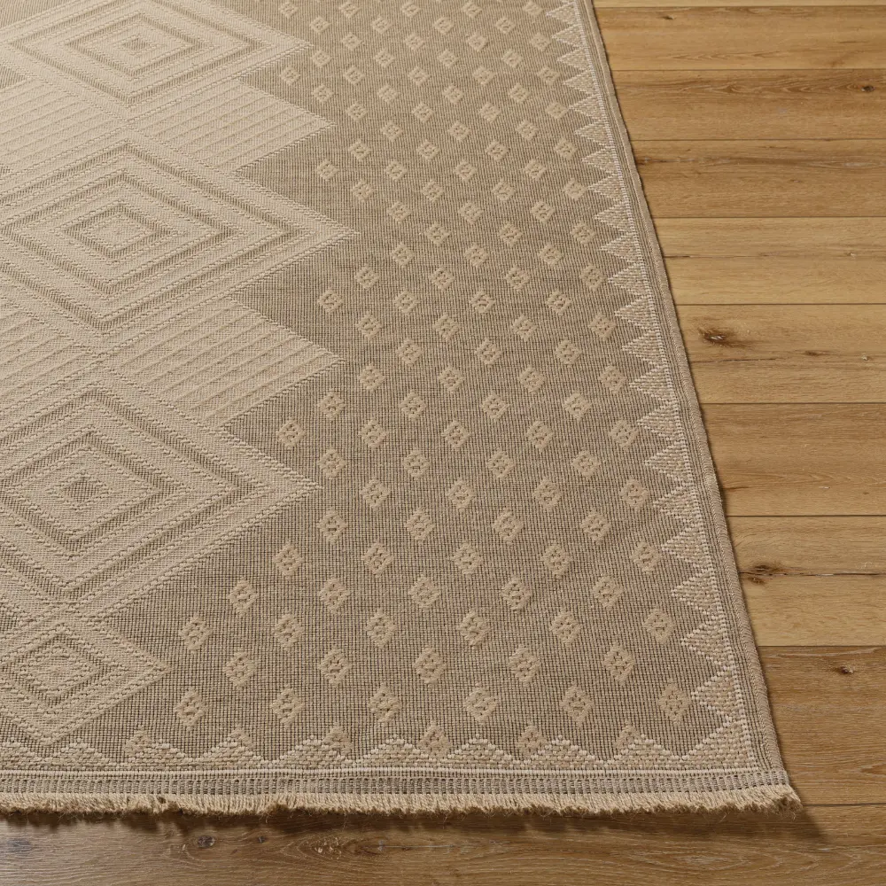 Oranos Cottage Tan Machine Washable Jute Rug - Image 10