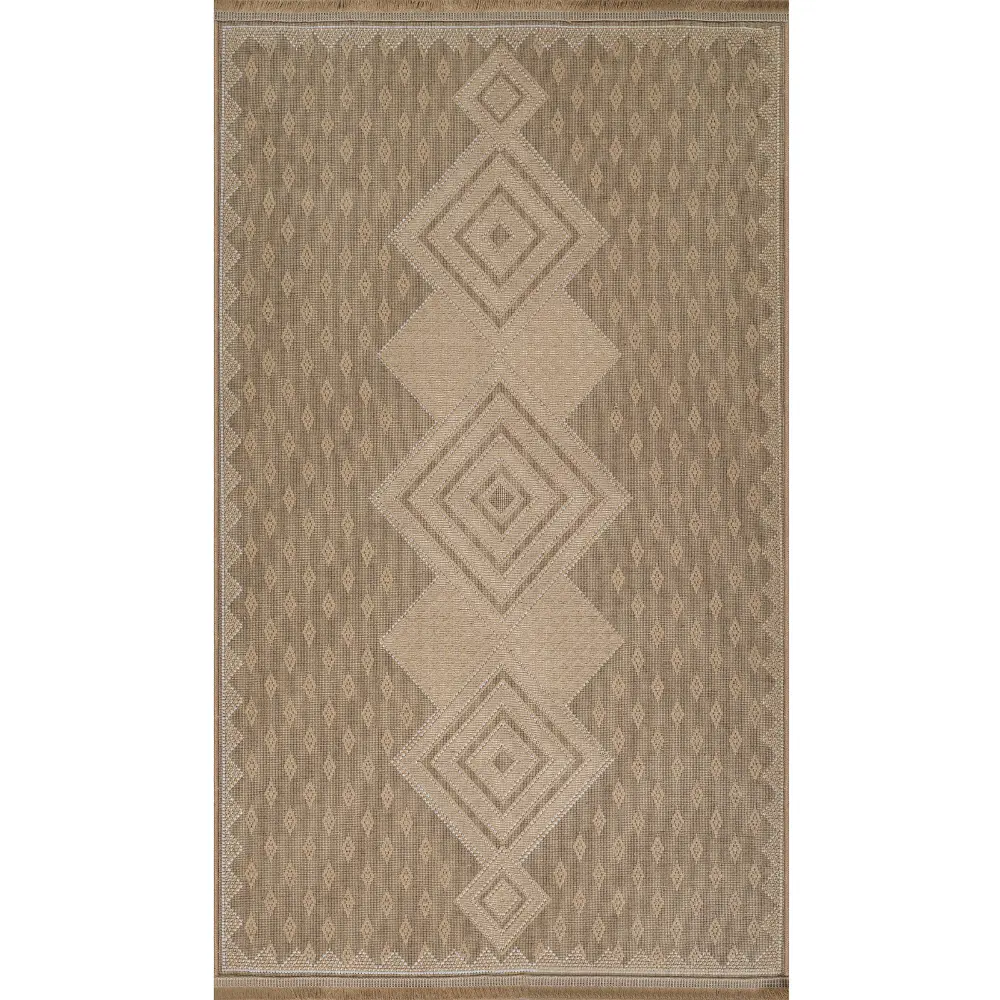 Oranos Cottage Tan Machine Washable Jute Rug - Image 3