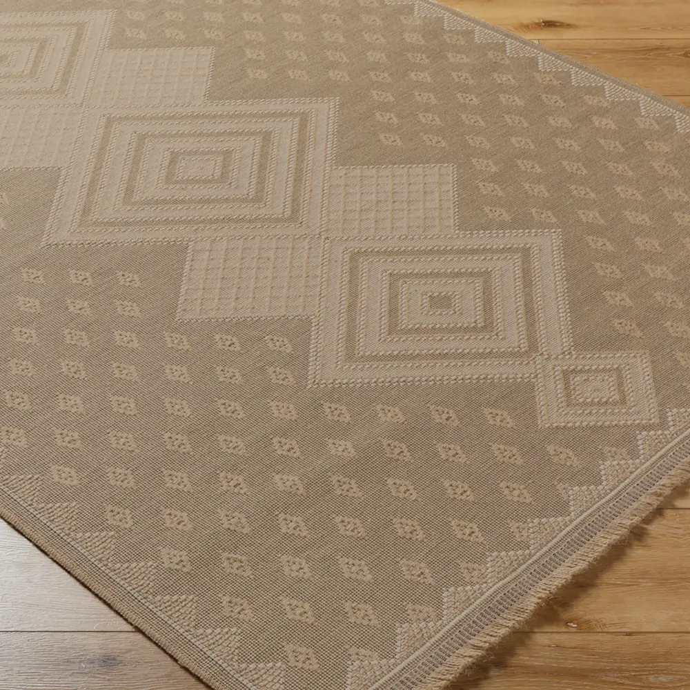 Oranos Cottage Tan Machine Washable Jute Rug - Image 6