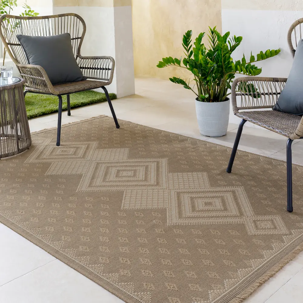 Oranos Cottage Tan Machine Washable Jute Rug - Image 7