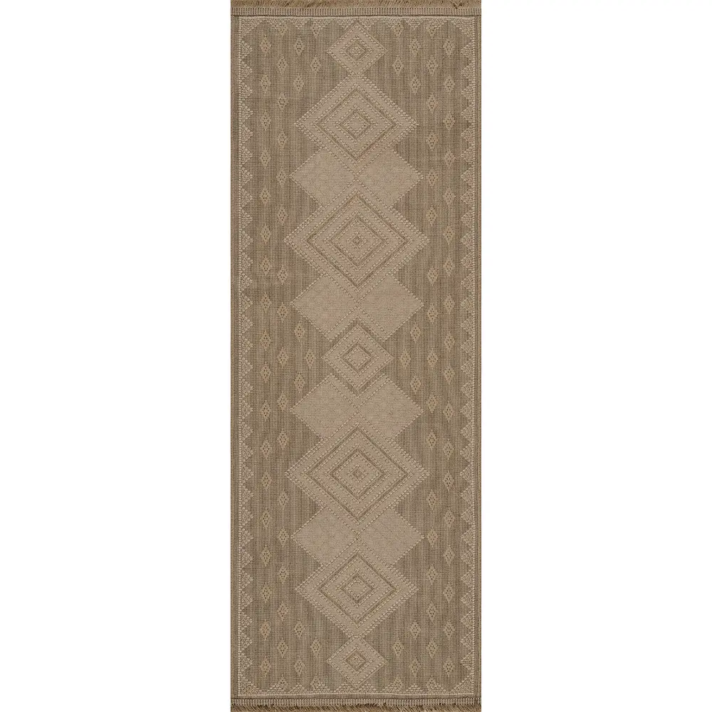 Oranos Cottage Tan Machine Washable Jute Rug - Image 8
