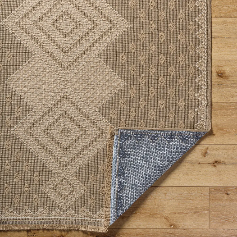 Oranos Cottage Tan Machine Washable Jute Rug - Image 9