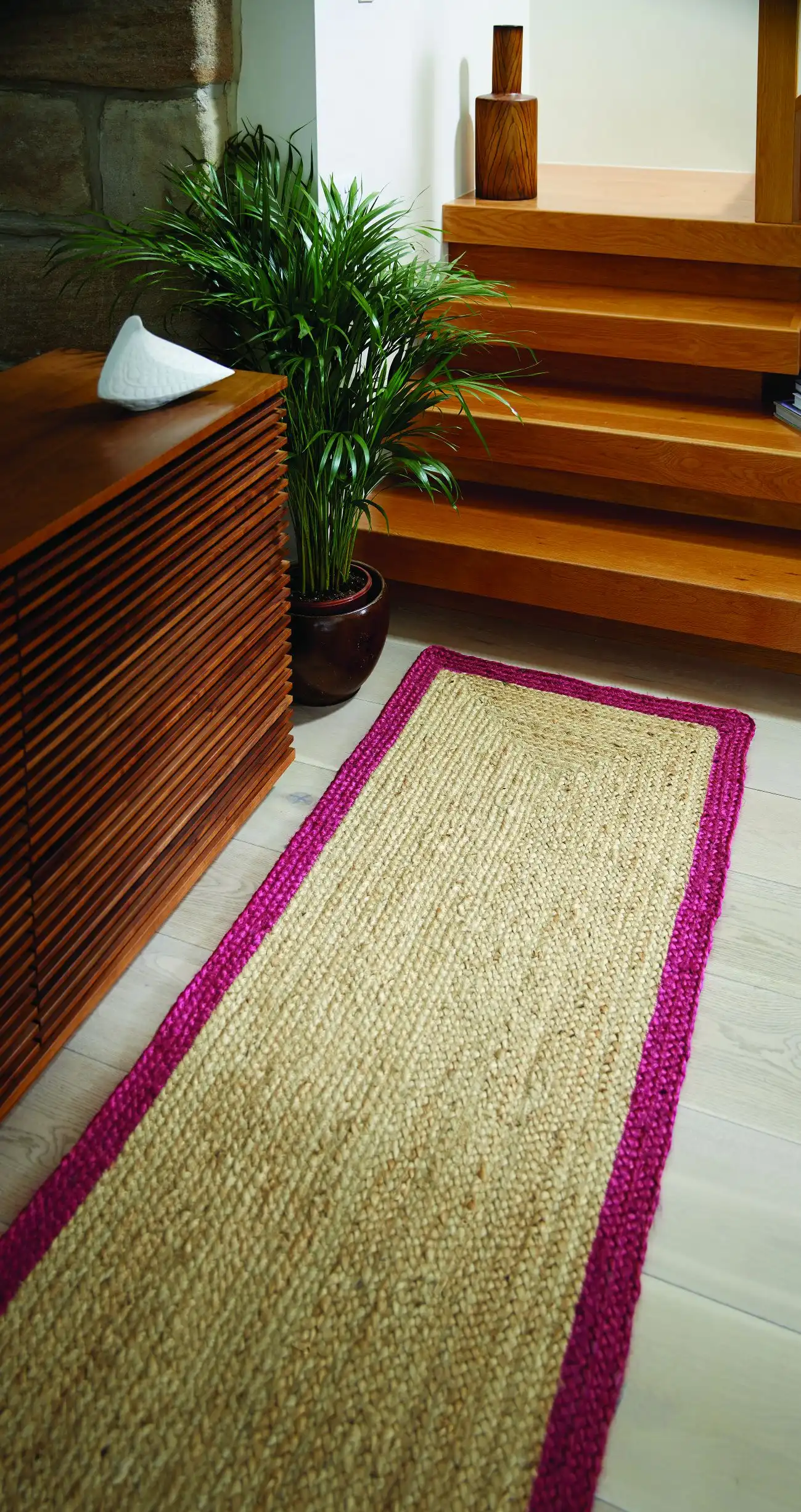 Origins Jute Raspberry Rug - Image 3