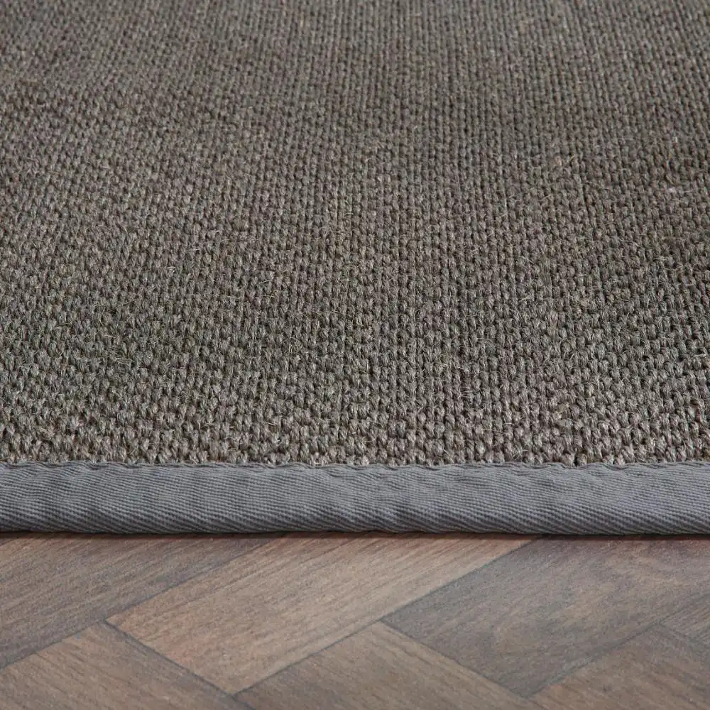 Origins Sisal Dark Grey with Grey Border Rug - Image 4