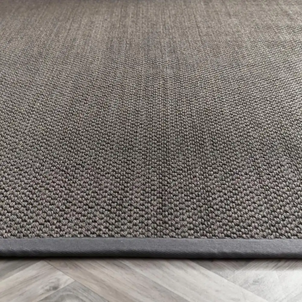 Origins Sisal Dark Grey with Grey Border Rug - Image 5
