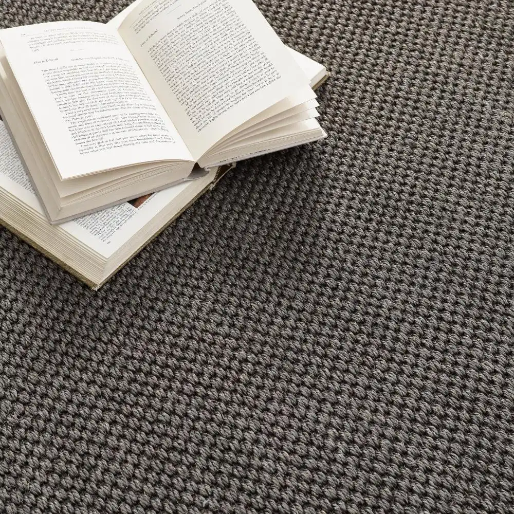 Origins Sisal Dark Grey with Grey Border Rug - Image 6