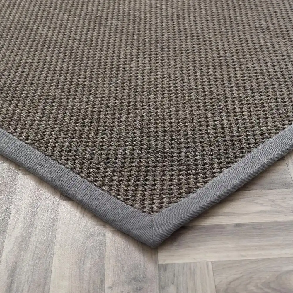 Origins Sisal Dark Grey with Grey Border Rug - Image 7