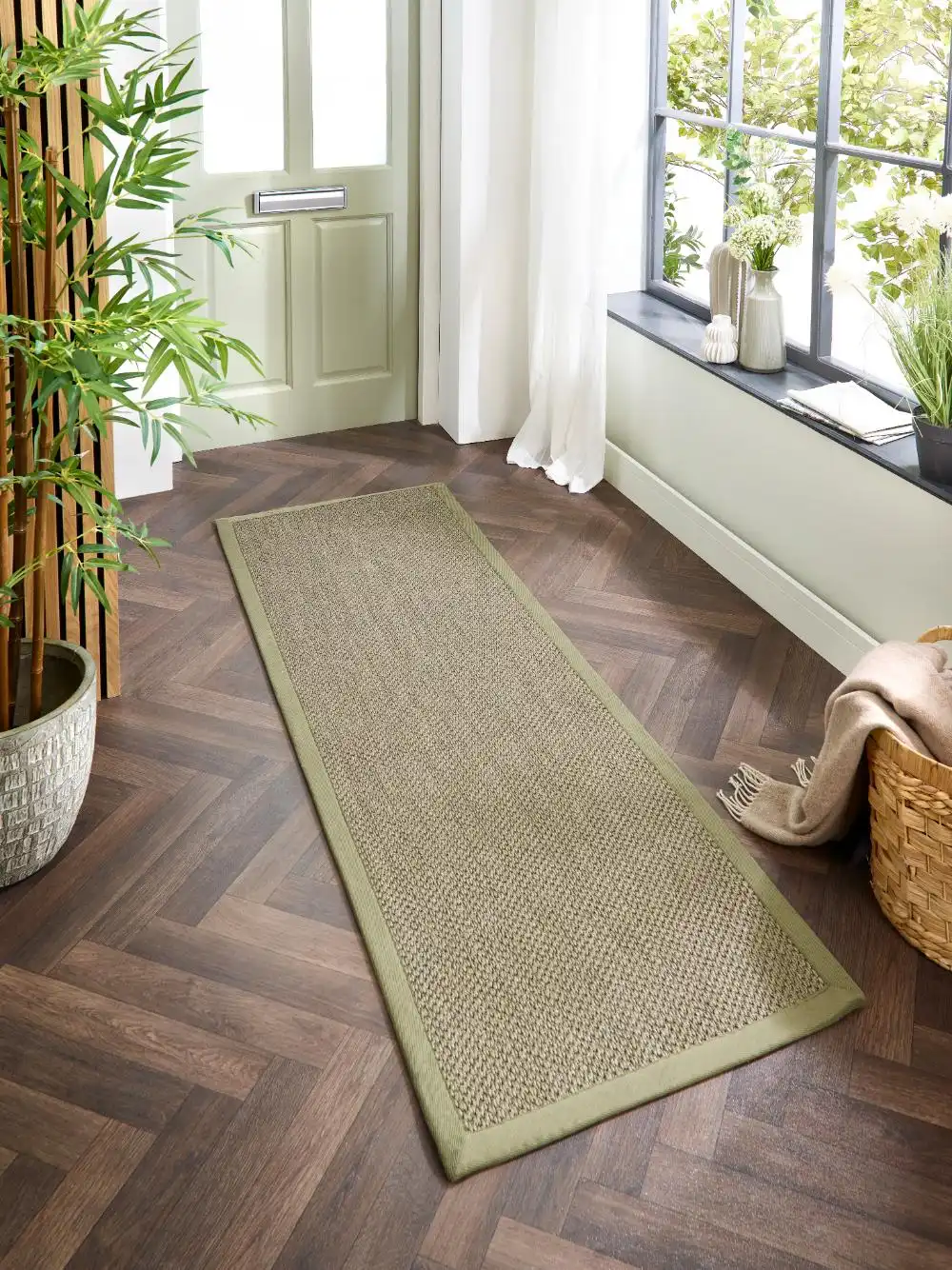 Origins Sisal Sage Green with Sage Green Border Rug - Image 3