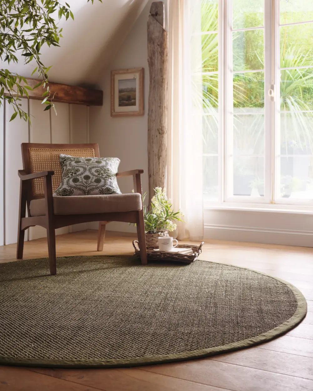 Origins Sisal Sage Green with Sage Green Border Rug - Image 4