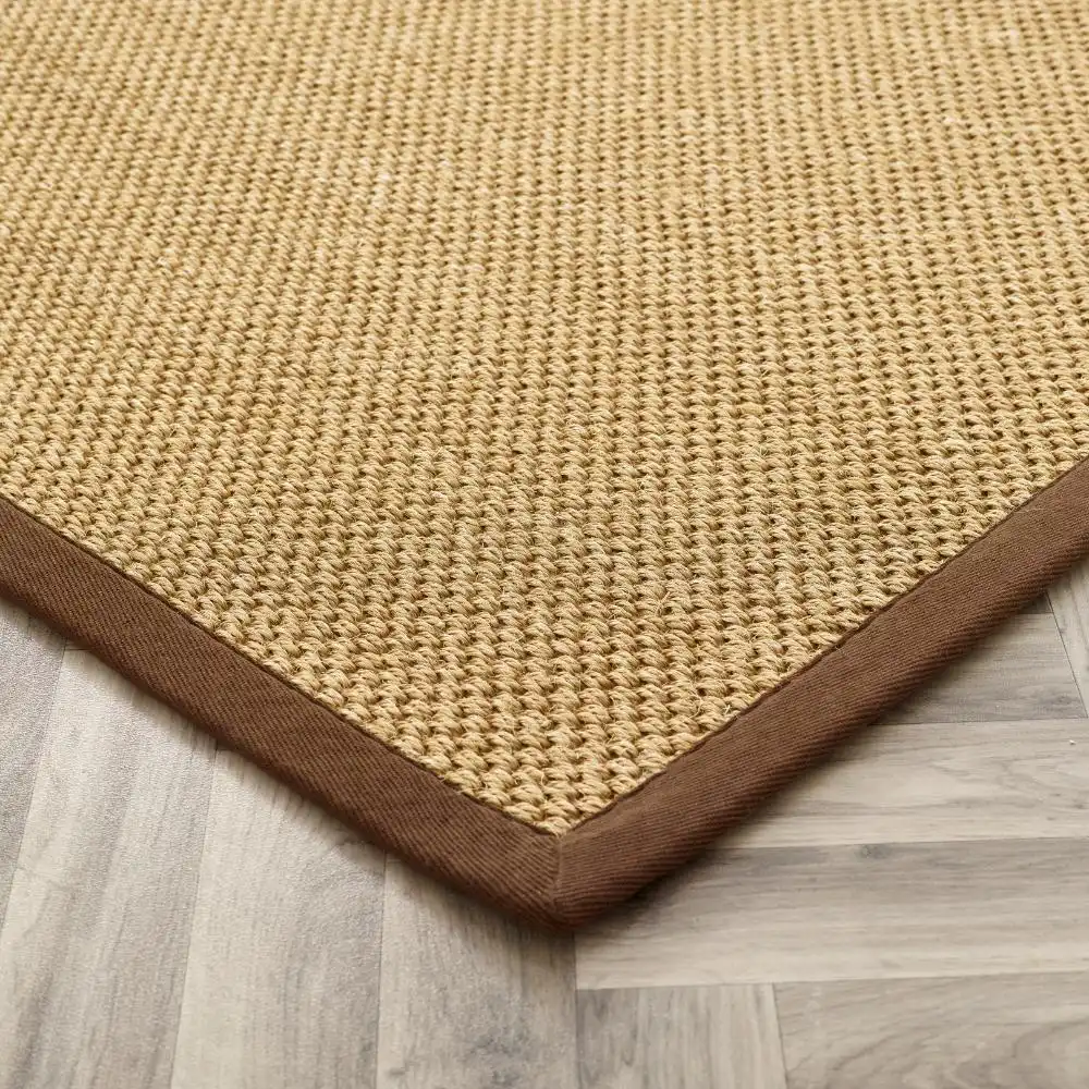 Origins Sisal Warm Natural with Dark Brown Border Rug - Image 2