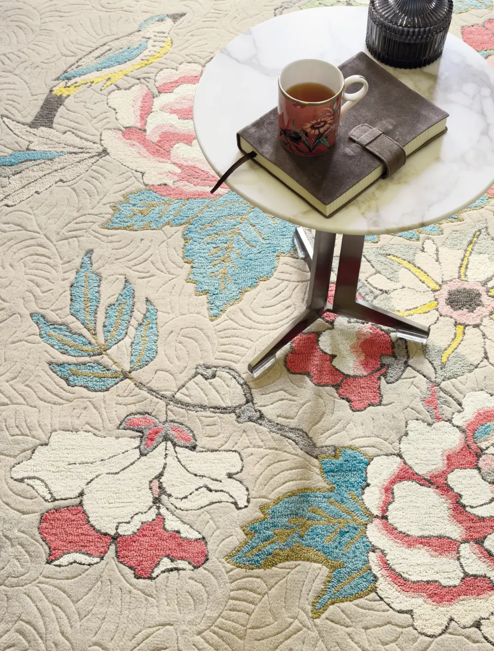 Paeonia Wedgwood -Coral 037902 Rug