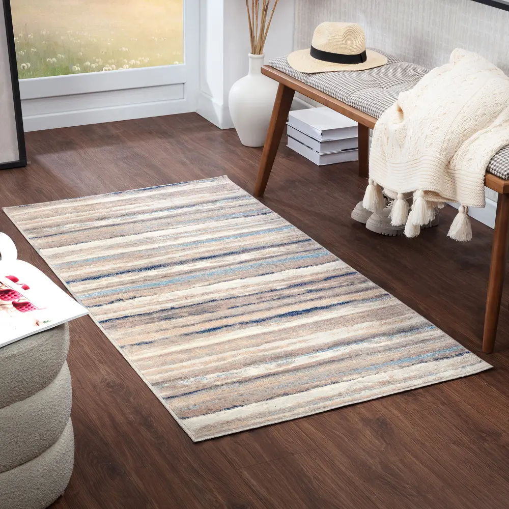Pandora Scandi Modern Brown Rug - Image 15