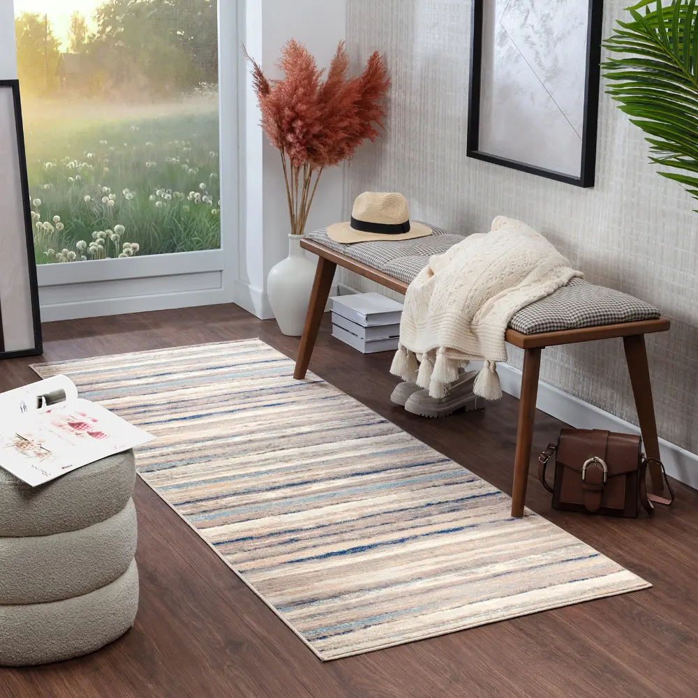 Pandora Scandi Modern Brown Rug - Image 3